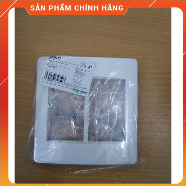 Mặt cho 6 thiết bị (2 mặt 3) Concept Schneider