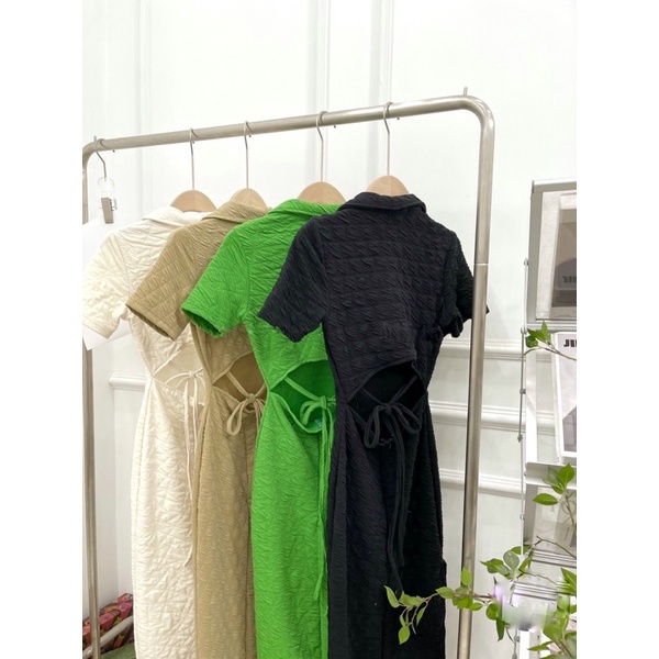 Đầm Có Tay Cột Sau Eo