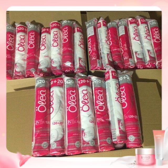 [xả giá gốc]  Bông tẩy trang Olea 140 miếng -(mẫu dài tròn)-