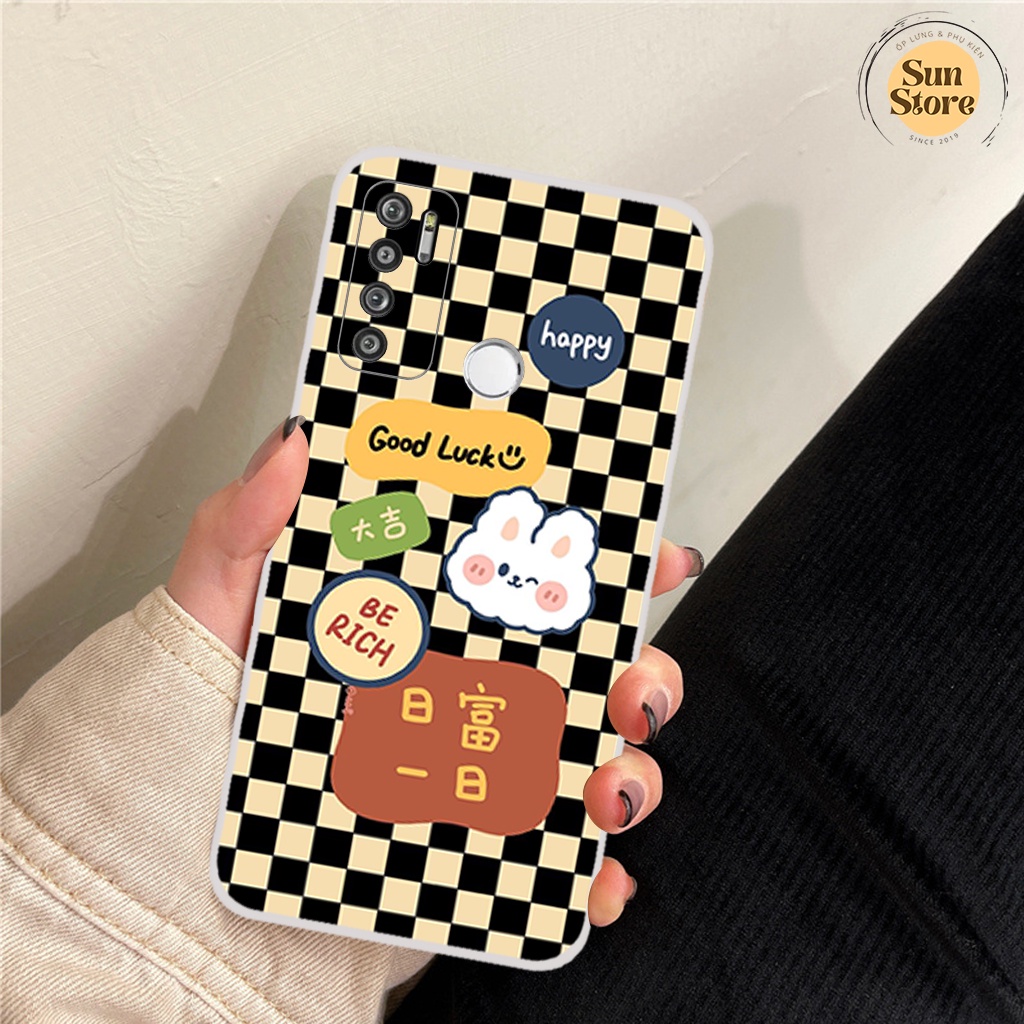Ốp lưng Vsmart Live 4 hoạ tiết nền kẻ caro, gấu thời trang giá rẻ