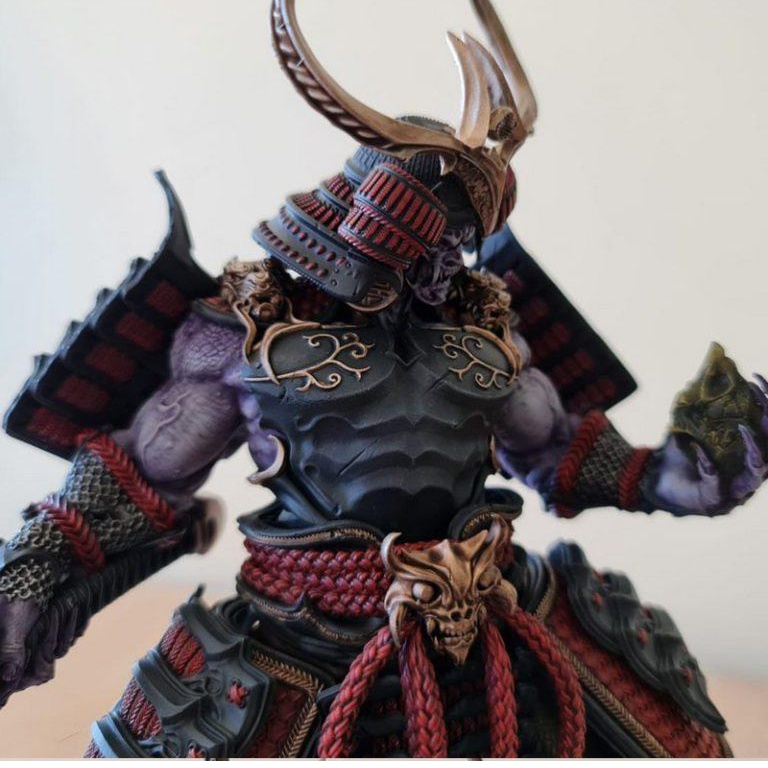 Mô Hình Samurai Demon Tenjin Bằng Chất Liệu Nhựa Resin - Cao 16 cm