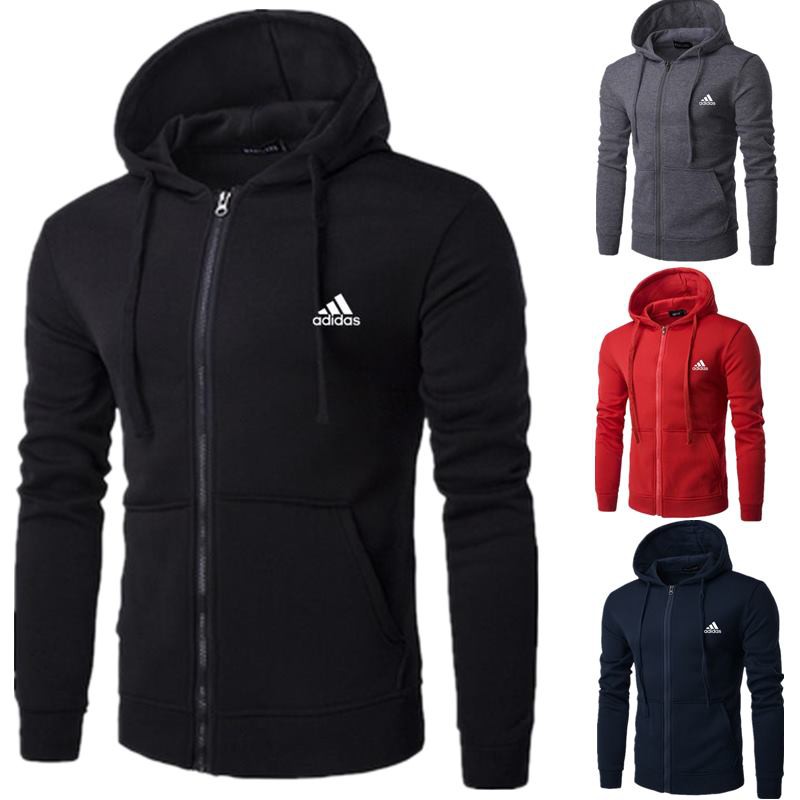 Áo Hoodie Adidas Tay Dài Có Dây Kéo Cho Nam Và Nữ