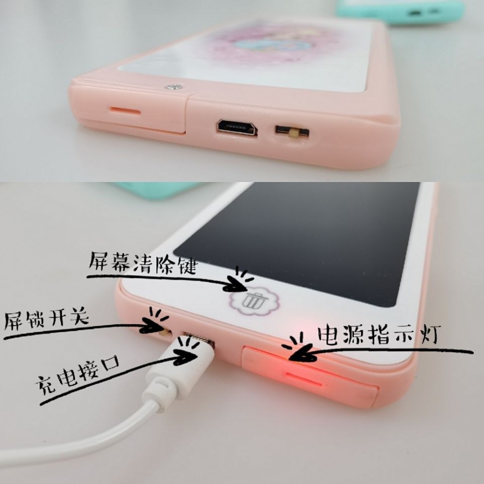 Trẻ em bảng vẽ điện thoại di động bảng viết tay LCD bảng vẽ graffiti bảng viết bảng viết màn hình khóa màn hình khóa có