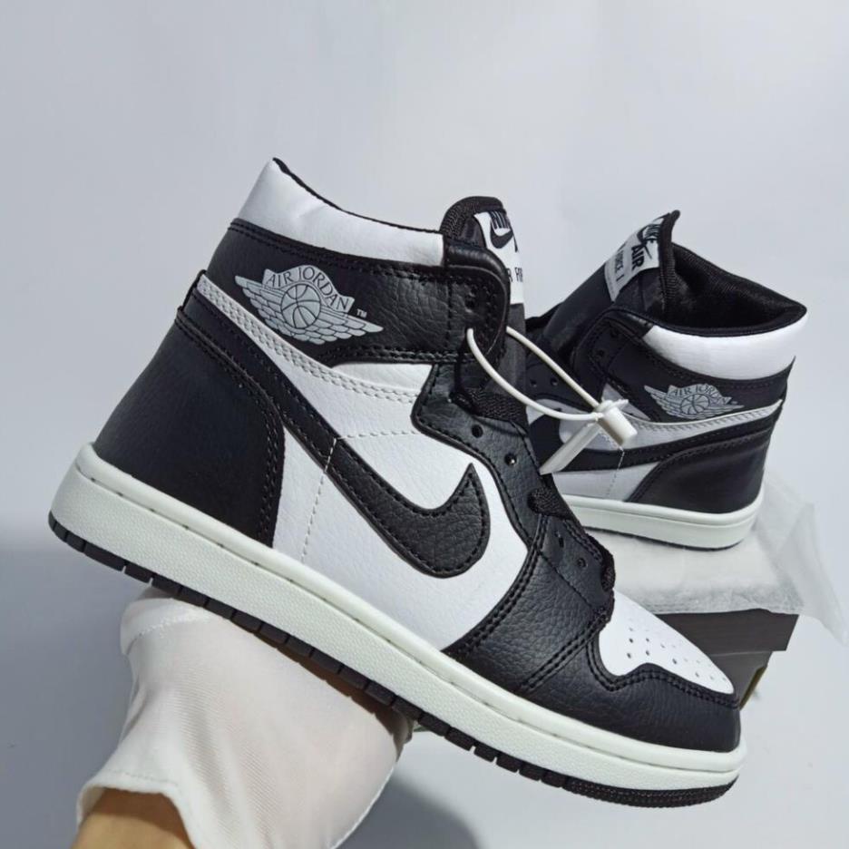 VIP Giày Jordan cổ cao màu Trắng Đen Nam Nữ, Giày Jodan cổ cao Panda bản SC cực đẹp, cực chất lượng full box bill