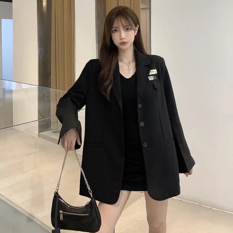 Áo khoác blazer dáng suông rộng thanh lịch Hàn quốc ( Ảnh thật cuối )
