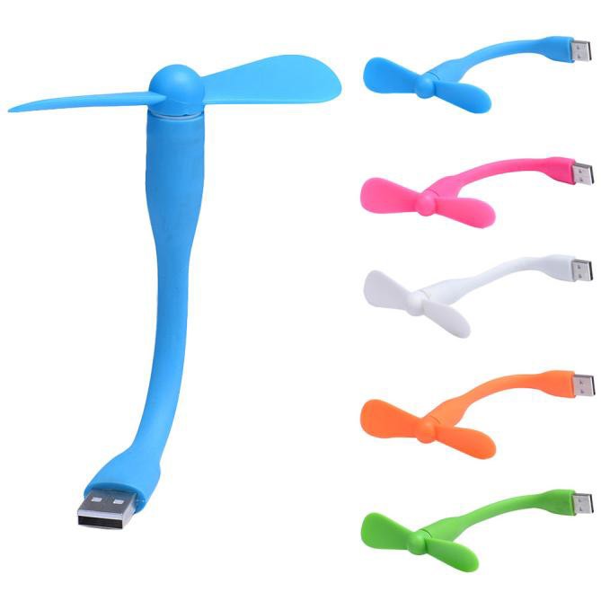 Quạt Mini 2 Cánh Chân USB Đa Năng Uốn Dẻo, Cánh Rời, Siêu Mát SIÊU HOT ( giao màu ngẫu nhiên )