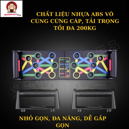 [FREE SHIP] Bộ dụng cụ tập gym, tập cơ bụng, hít đất, chống đẩy tại nhà, có tay cầm