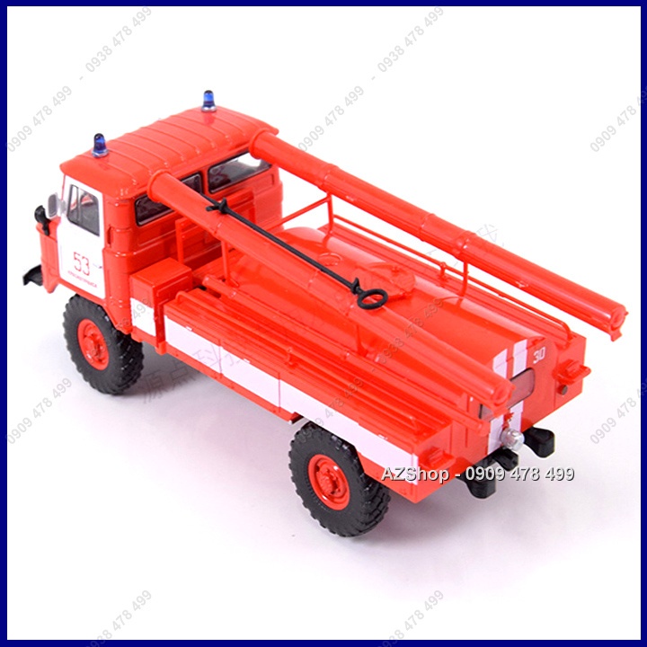 Mô Hình Hoàn Thiện Xe Tải Cứu Hỏa Gaz 6x6 Ac-30 - Tỉ Lệ 1:43 - Modimio