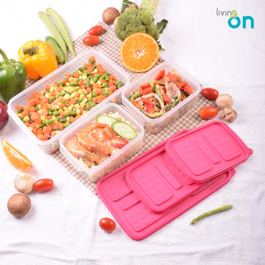 Combo 3 hộp nhựa đựng cơm set 02