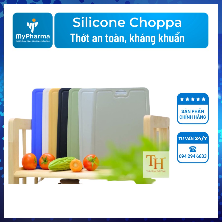 [Thớt thái] Silicone Choppa - Kháng khuẩn, an toàn cho sức khỏe gia đình
