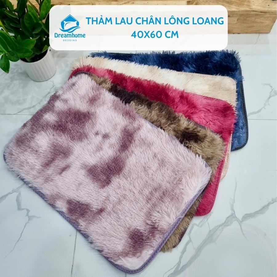 Thảm chùi chân lông loang 40x60 lau chân trải sàn thấm hút nước dậm chống trơn trượt Dreamhomebedding