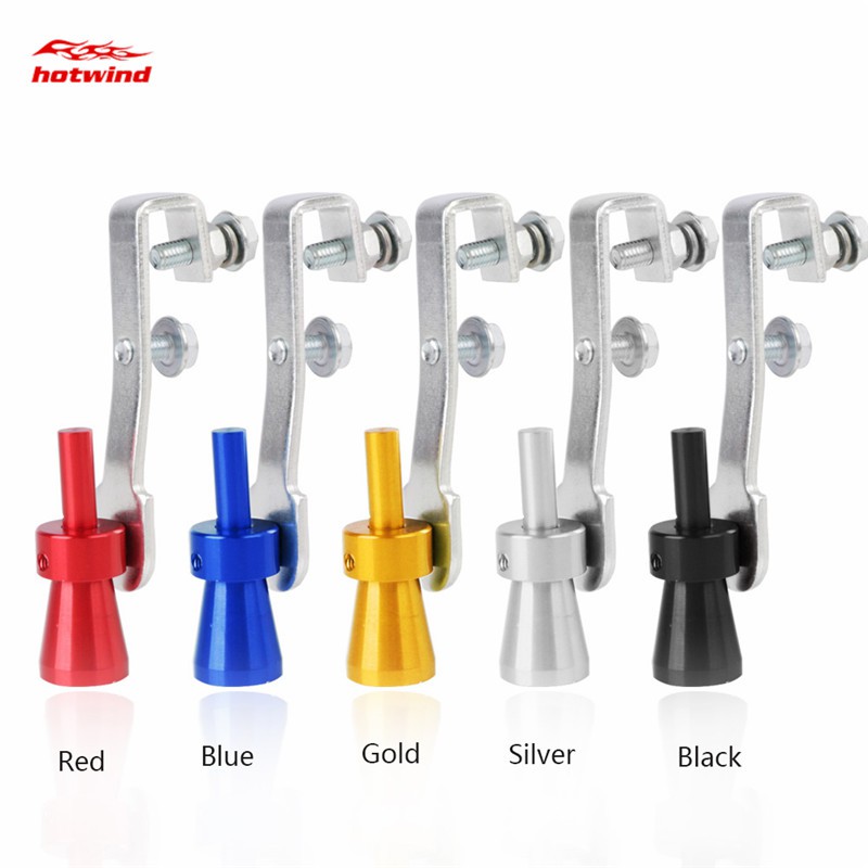 Universal Turbo Sound Whistle Exhaust Pipe BOV Aluminum Car Motorcycle Accessories Size S