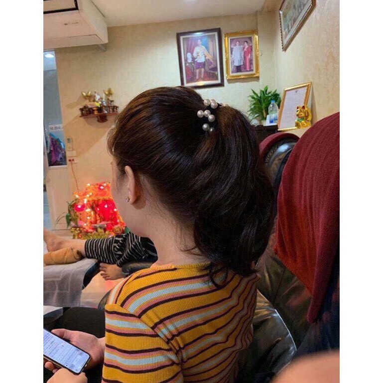 DÂY BUỘC TÓC ⚡️FREESHIP⚡️ Dây Buộc Tóc Đính Hạt Siêu Hot Cho Bạn Gái