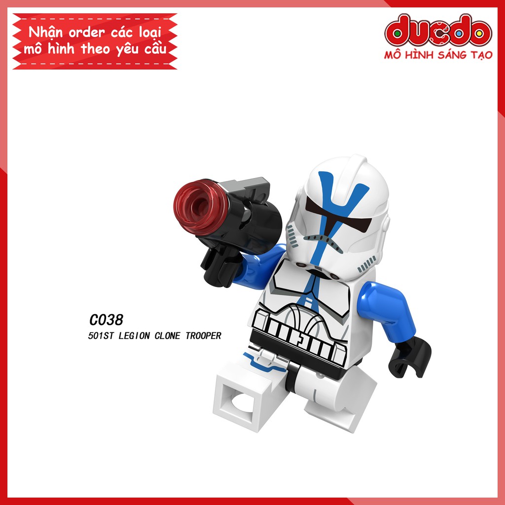 Minifigures các nhân vật trong Star War full vũ khí - Đồ chơi Lắp ghép Xếp hình Mô hình Mini Iron Man LeLe C032 - 039