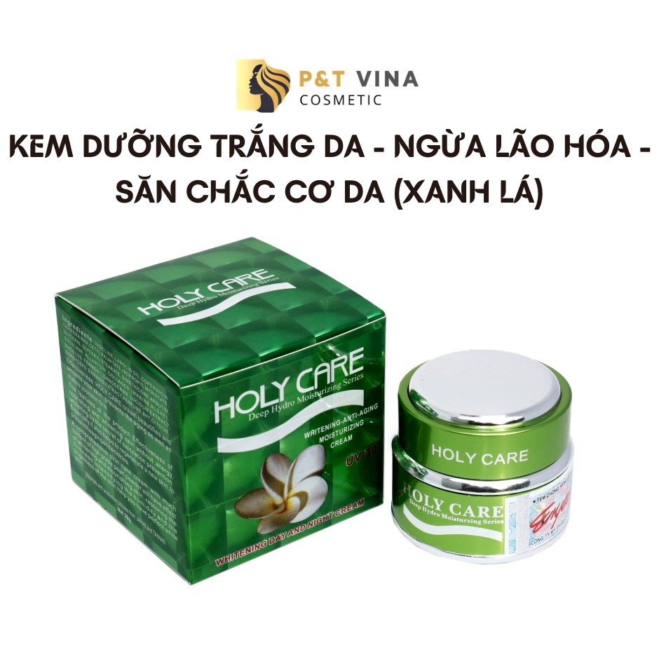 [Chính Hãng] Kem Holy Care Dưỡng Trắng Ngừa Lão Hóa Da Xanh Lá 20G