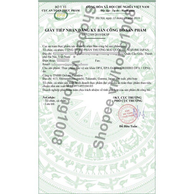 Viên uống Omega 3 EPA & DHA Orihiro Nhật Bản hộp 180 viên