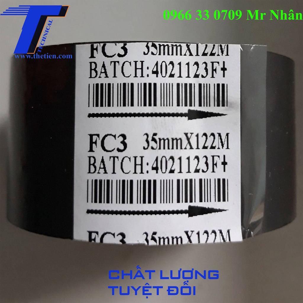 CUỘN MỰC RUY BĂNG IN DATE 35mm x 122m | Thế Tiến Technical