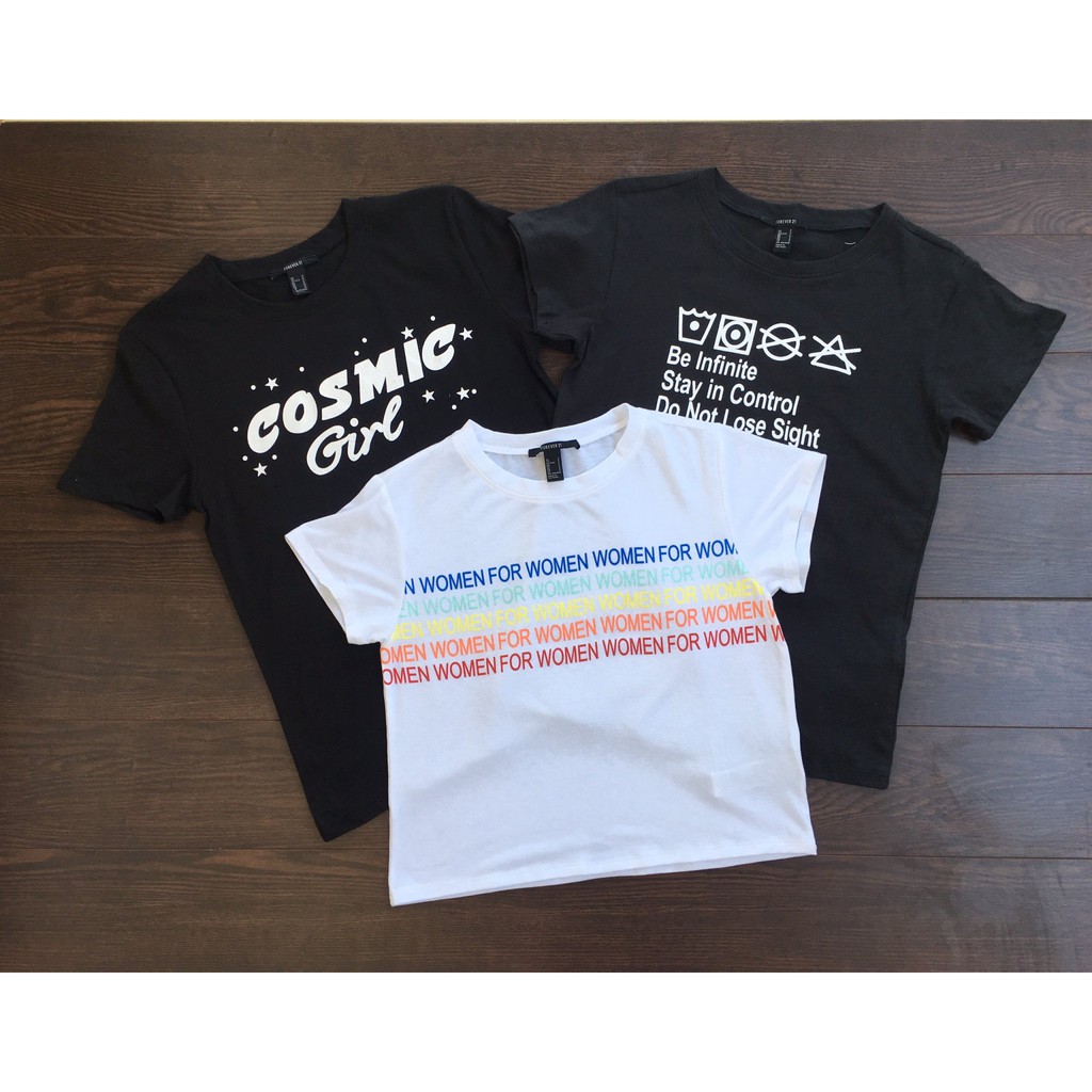 Áo thun nữ F21 The Style Club Graphic Tee