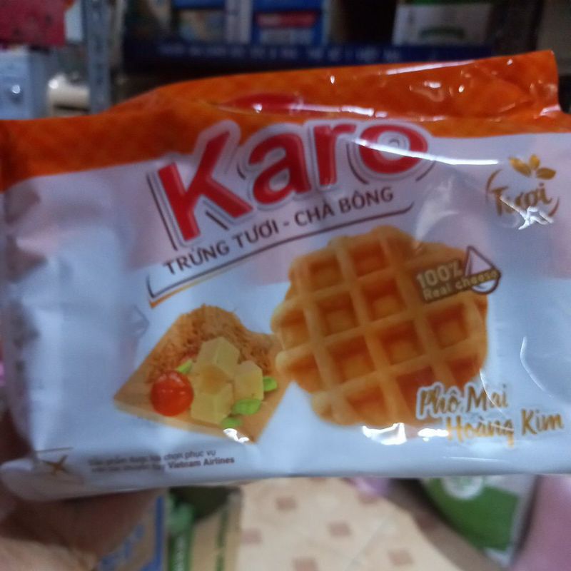 Thùng 12 bịch karo vị phô mai hoàng kim ( bịch 6 gói nhỏ)