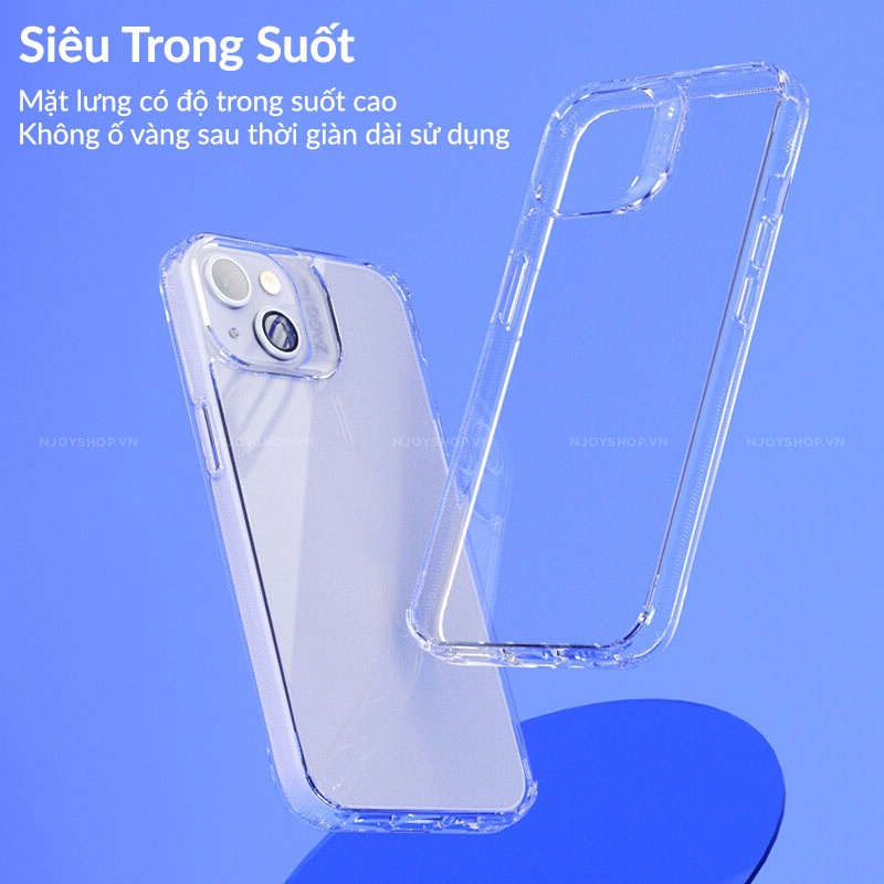 Ốp Lưng Trong Suốt Zagg Crystal Palace Chống Sốc Góc Độ Cao 4m Chống Ố Vàng Ip 13 Pro Max 12 Pro Max Njoyshop