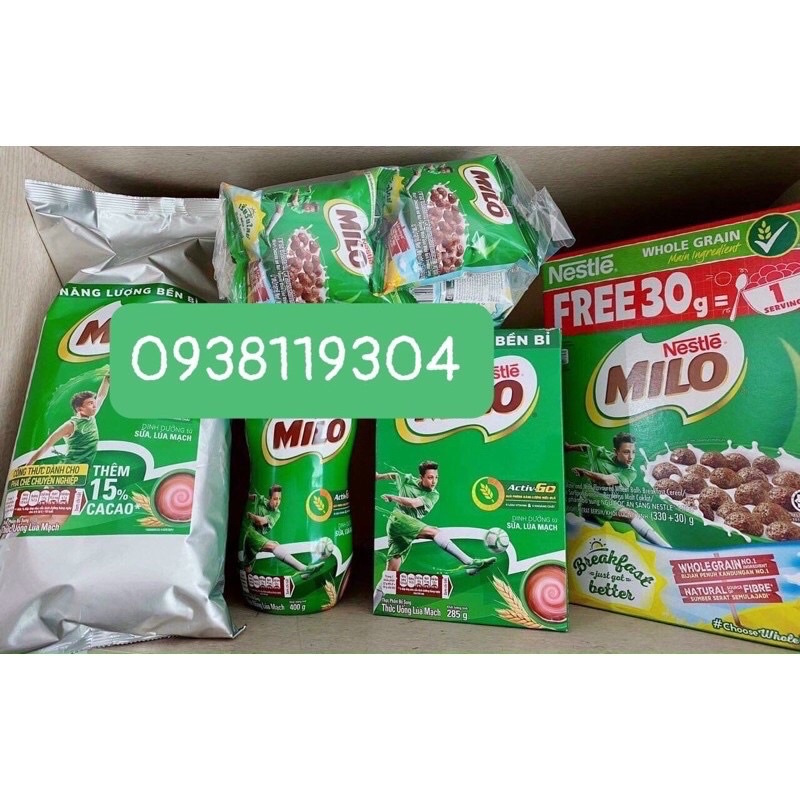 Bịch bánh 12 gói bim bim ngũ cốc bánh milo thái lan