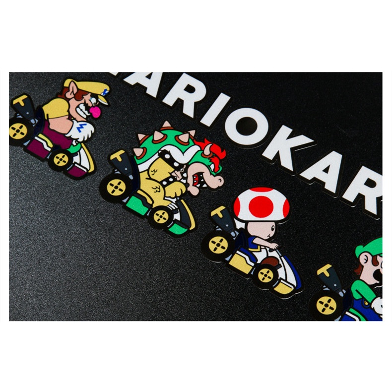 Sticker Mario Kart Racing Game Phản Quang Dễ Thương Vui Nhộn Dán Trang Trí Kính Chắn Gió Xe Hơi Xe Máy EBike