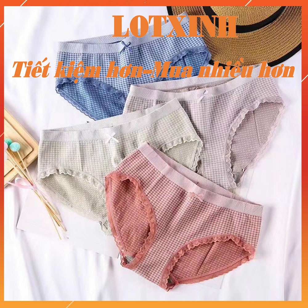 SET 3 Quần lót nữ, quần chip kháng khuẩn xuất Nhật FREESIZE LOTNU02