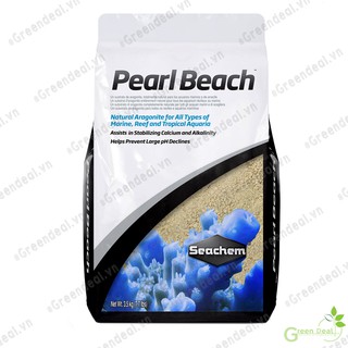 SEACHEM - Pearl Beach (Bao 10 kg) | Cát nền cho hồ cá biển