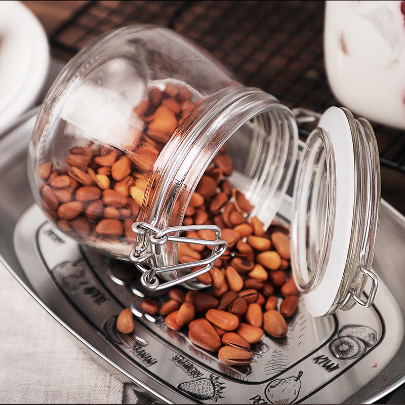 [VN] Hũ thủy tinh nắp quai cài gọng kim loại đậy kín hơi dùng đựng thực phẩm, ngâm chua, đựng kombucha | BigBuy360 - bigbuy360.vn