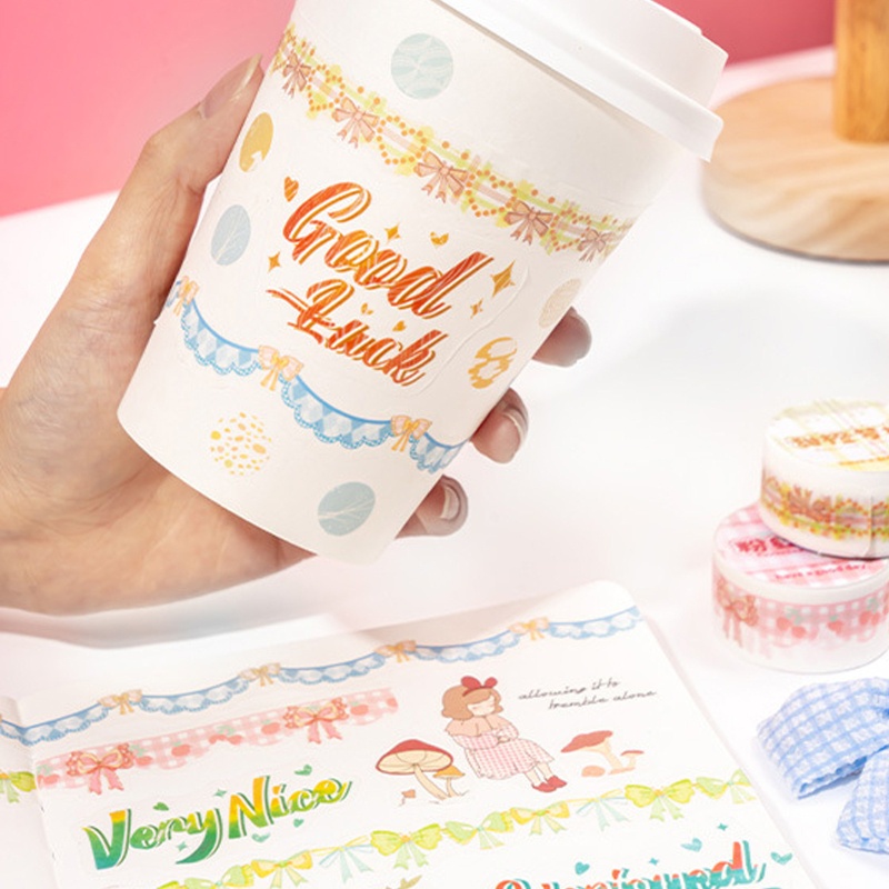 Cuộn Băng Keo Dán Trang Trí Sổ Lưu Niệm Dành Cho Học Sinh DIY