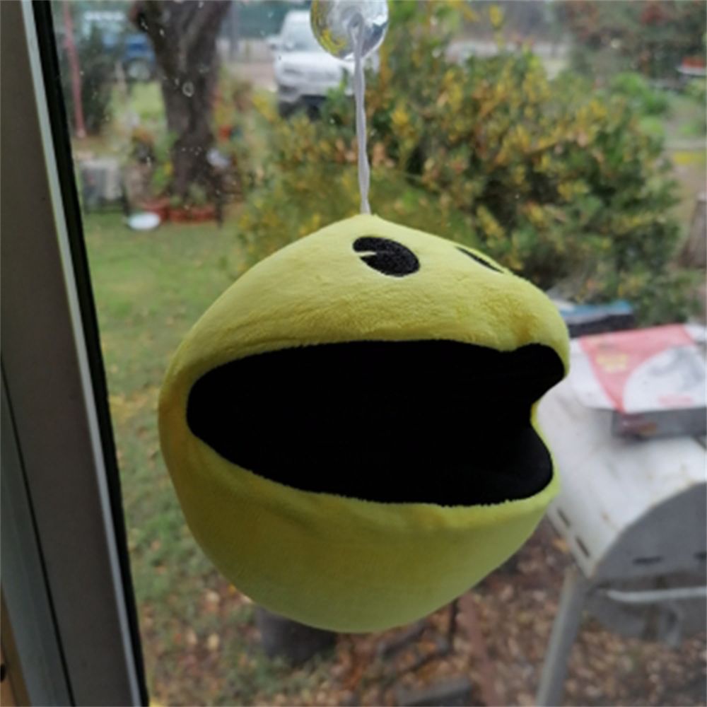 Đồ chơi nhồi bông mềm hình pacman mặt cười 14cm xinh xắn cho bé