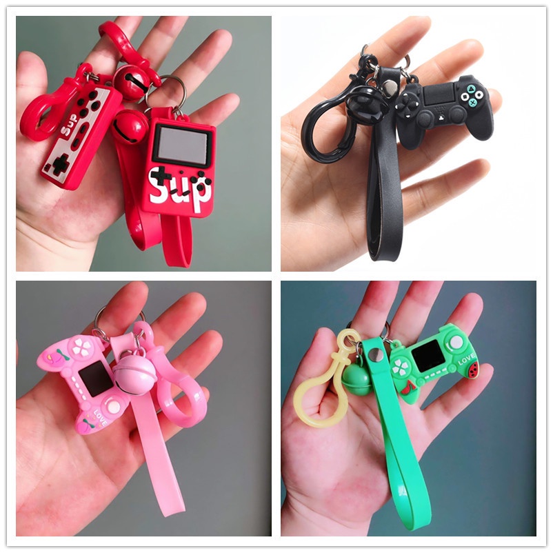 Móc khóa hình máy chơi game bằng cao su PVC mềm kiểu dáng sáng tạo