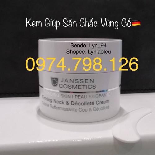 🍀KEM GIÚP SĂN CHẮC DA VÙNG CỔ JANSSEN COSMETICS FIRMING NECK & DECOLLETE CREAM 50ML | BigBuy360 - bigbuy360.vn