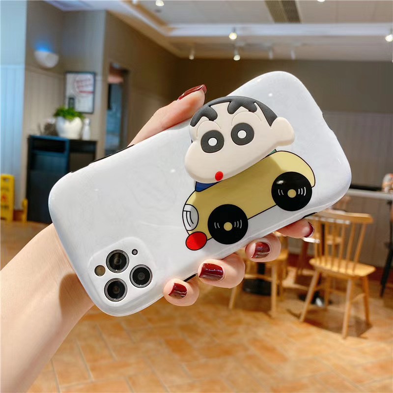 Ốp Lưng Họa Tiết Hoạt Hình Cậu Bé Bút Chì Dễ Thương Cho Iphone 7 7 Plus 8 Plus Xr X / Xs Xs Max 11 11 Pro 11 Promax