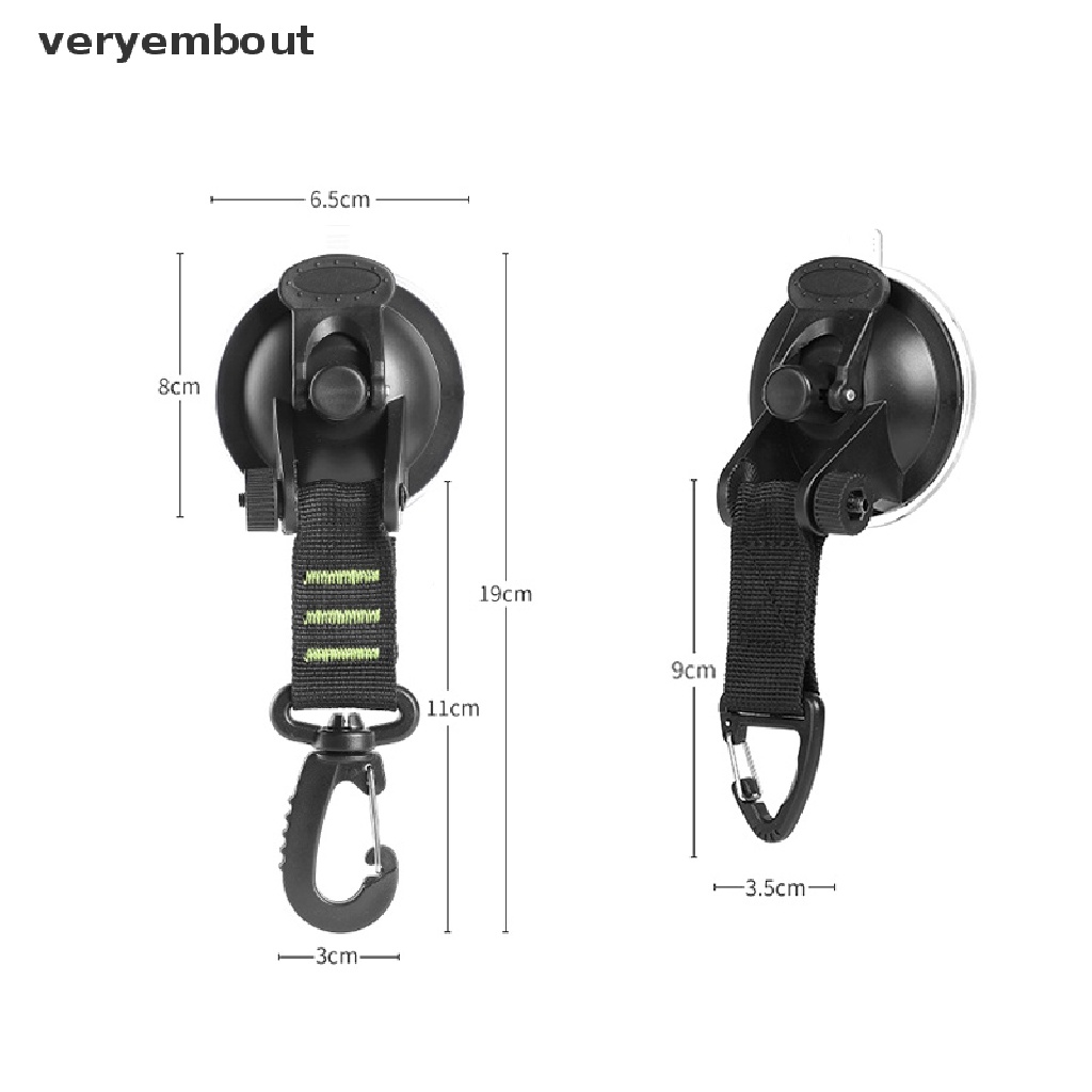 ut 4Pcs Outdoor Suction Cup Anchor Securing Hook Tie Down Camping Tarp As Car Side n