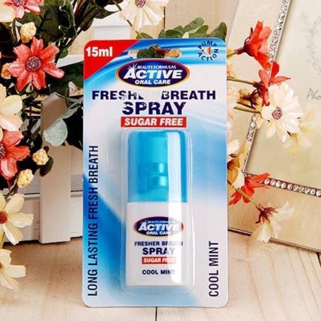 Xịt thơm miệng Anh Quốc Beauty Formulas Fresher Breath Spray Cool Mint 15ml - 2200855