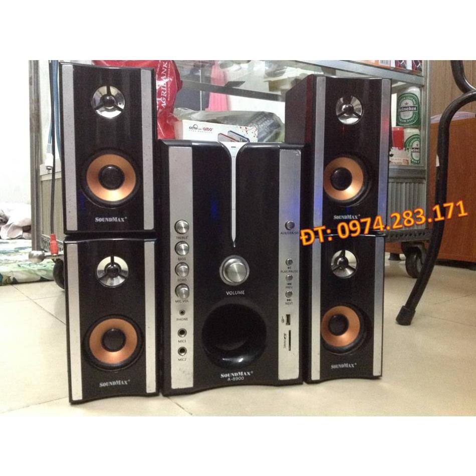 +  Loa vi tính Soundmax 4.1 8900 có lỗ gắn USB  - !!
