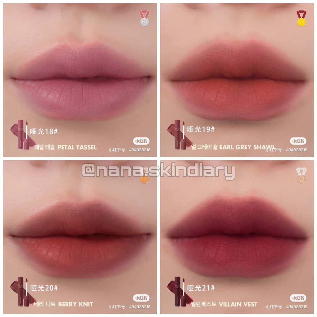 [New] Son Kem Mịn Lì Mùa Thu - ROMAND ZERO VELVET TINT AUTUMN KNIT SERIES