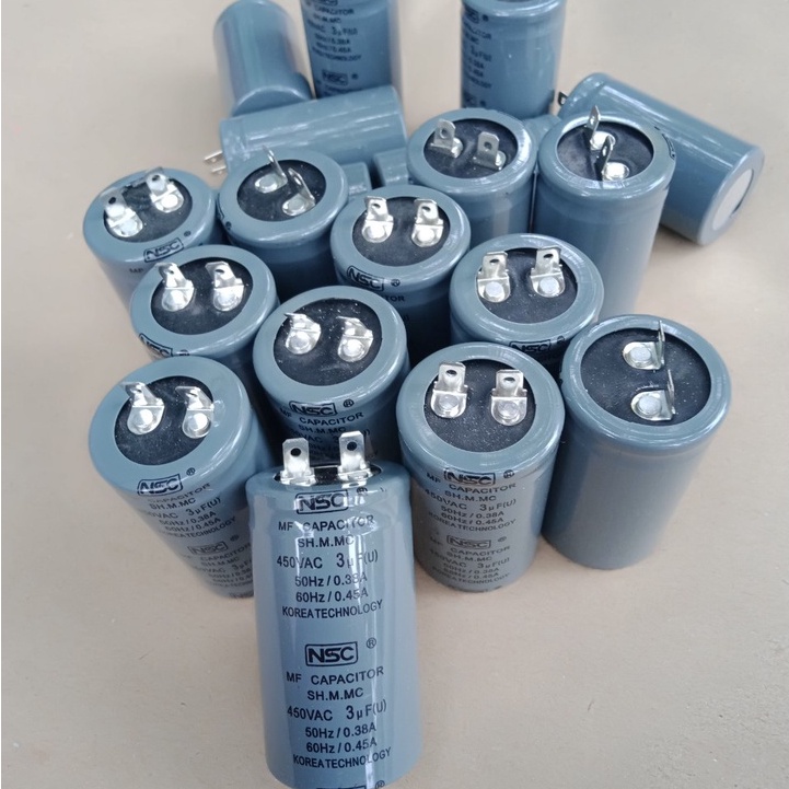 Tụ điện dầu 2uf ;2,5uf; 3 uf; 4 uf ; 5 uf dùng thay thế cho quạt điện, máy bơm nhỏ