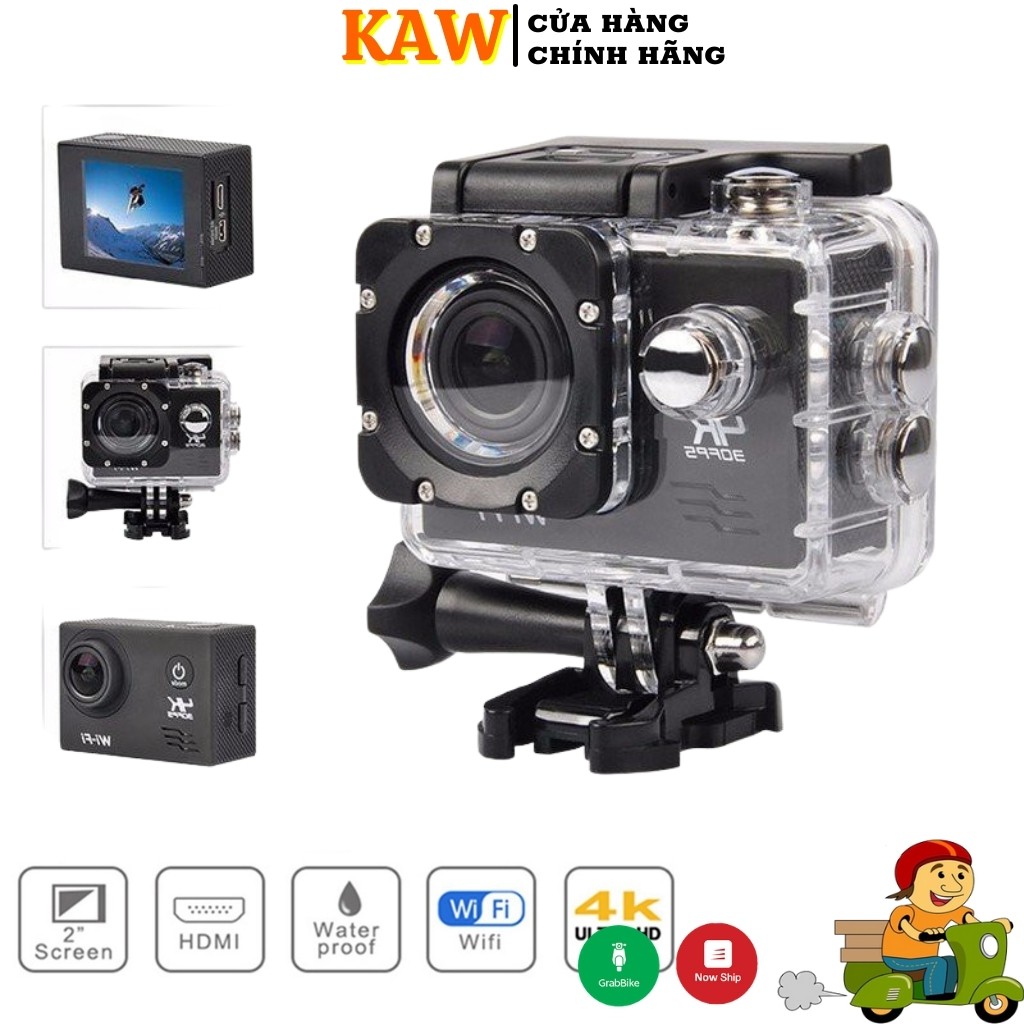 Camera Hành Trình Chống Nước 4K Sports Ultra HD Lấy Nét Tự Động