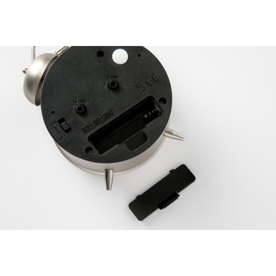 Đồng Hồ Để Bàn ARTBOX Hàn Quốc Bằng Kim Loại Mặt Nhám Màu Bạc (Lớn)