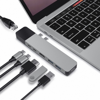 Cổng chuyển đổi HYPERDRIVE net 6-in-2 hub USB-C chính hãng, tốc độ cao, bảo hành 2 năm (GN28N)