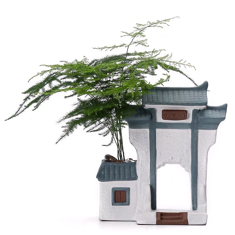 Mô hinh ngôi nhà bằng gốm trang trí nhà cửa/mô hình làng quê