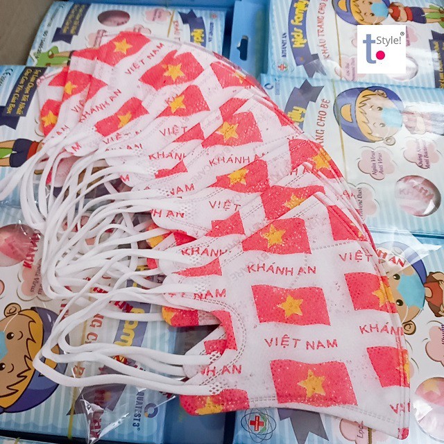 [Chính hãng] 1 hộp 10 cái khẩu trang cho bé dưới 5 tuổi thiết kế 3D 4 lớp vải SMS khang khuan, nhiều màu | BigBuy360 - bigbuy360.vn