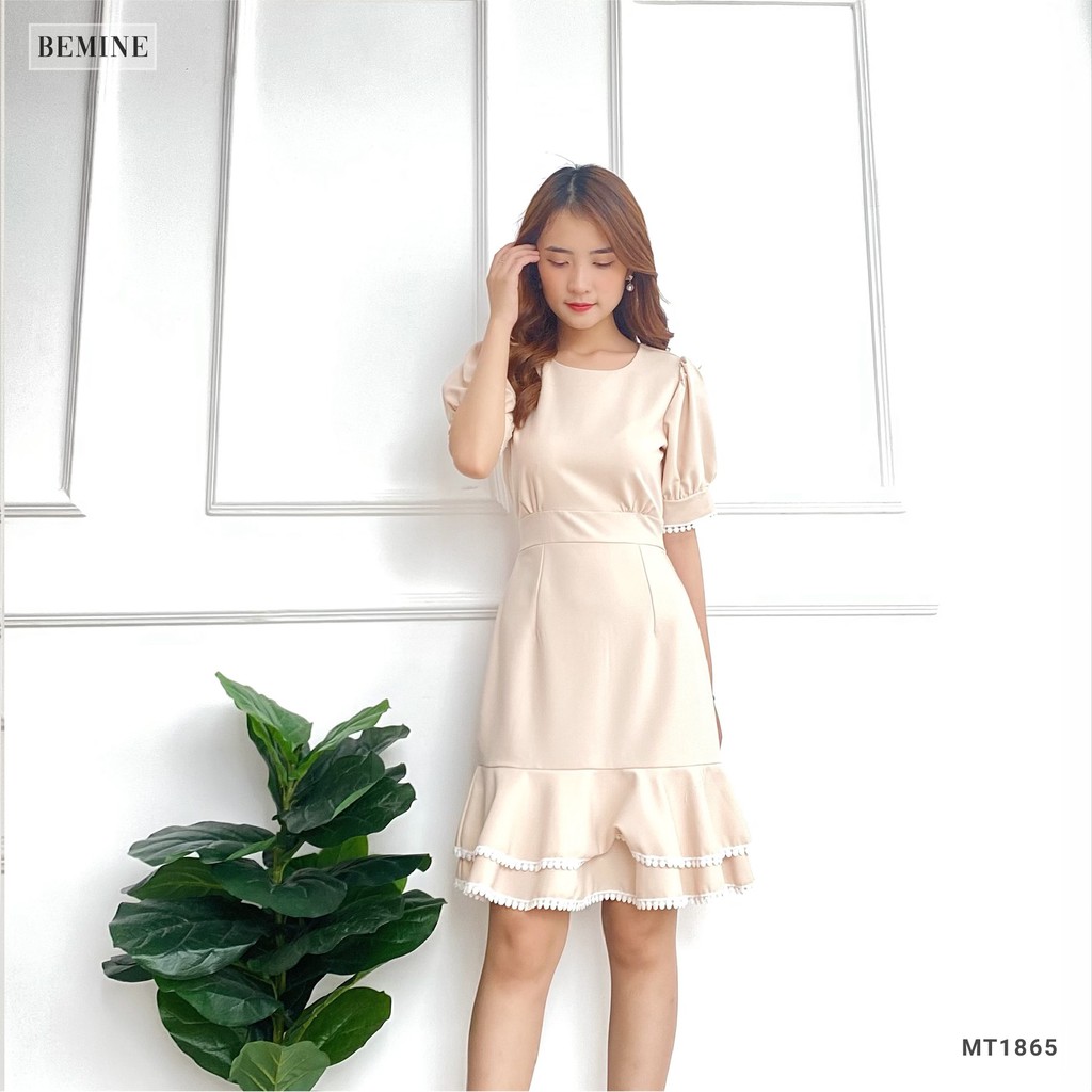 [Mã WABRWA15 giảm 15% đơn 300K] Đầm đuôi cá 2 tầng cột eo BEMINE MT1865DA | BigBuy360 - bigbuy360.vn