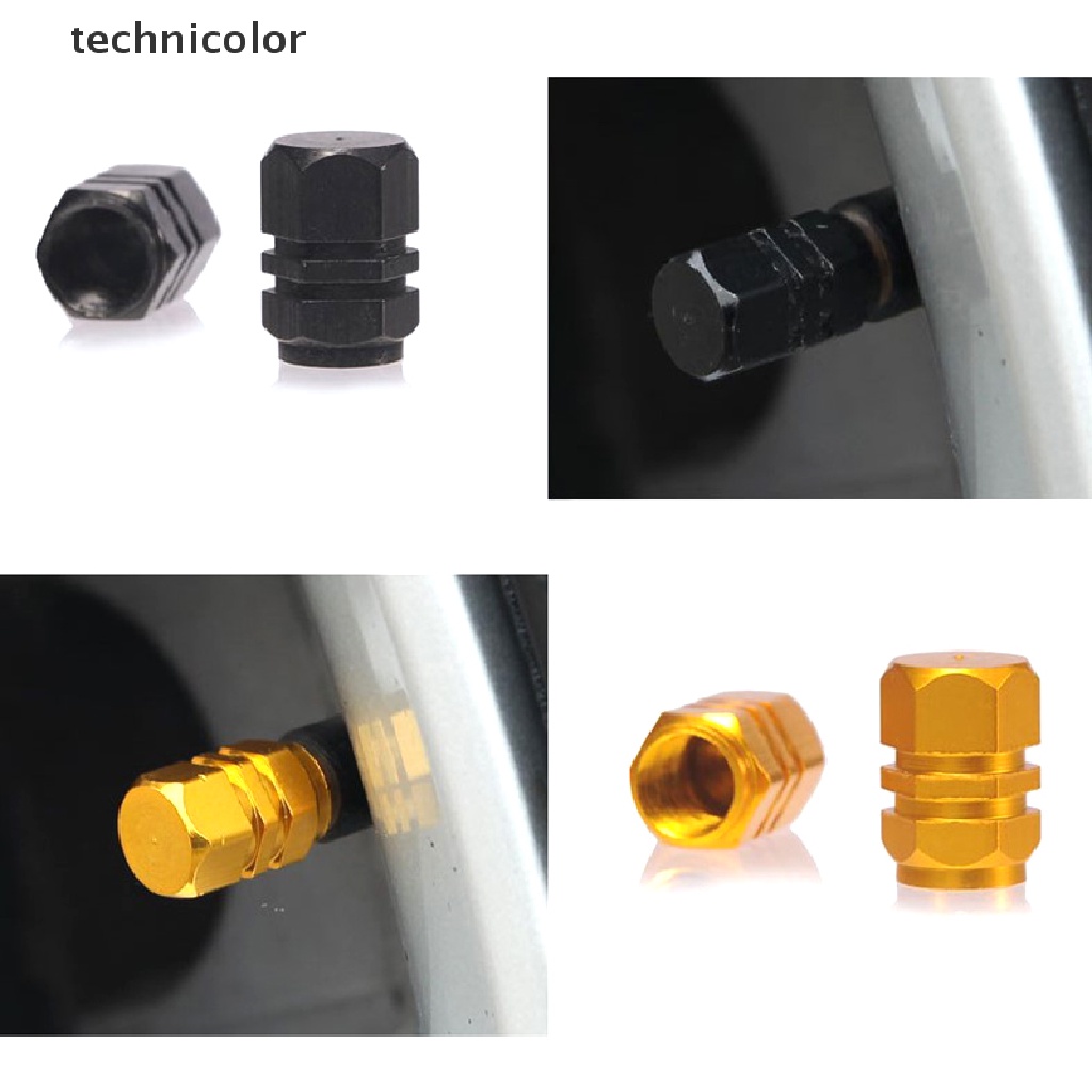 4 Nắp Van Bánh Xe Chống Bụi Bằng Nhôm Kỹ Thuật Số