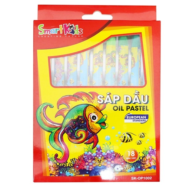 Sáp Dầu Smart Kids 18 Màu SK-OP1002