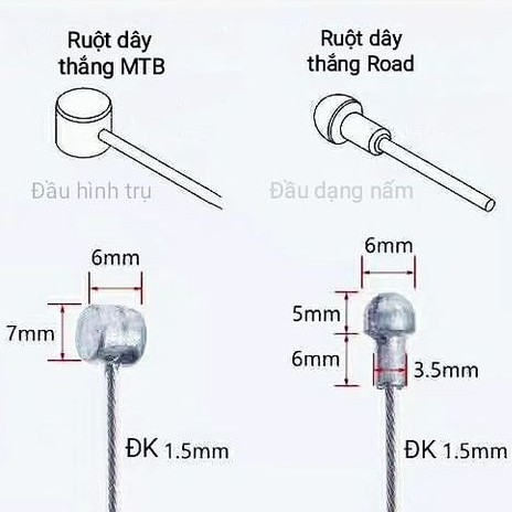 Dây Ruột Thắng ROAD Xe Đạp Chất Inox Không Gỉ Chính hãng TRLREQ