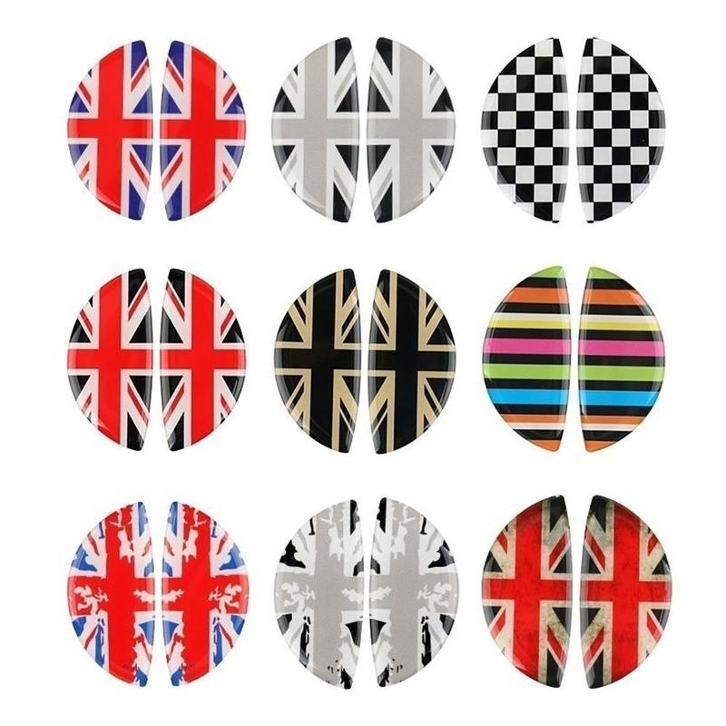 Set 2 Miếng Dán Kính 3D Trang Trí Nội Thất Xe Hơi BMW MINI COOPER R56 R55 R60 R61 Countryman F55 F56 F60