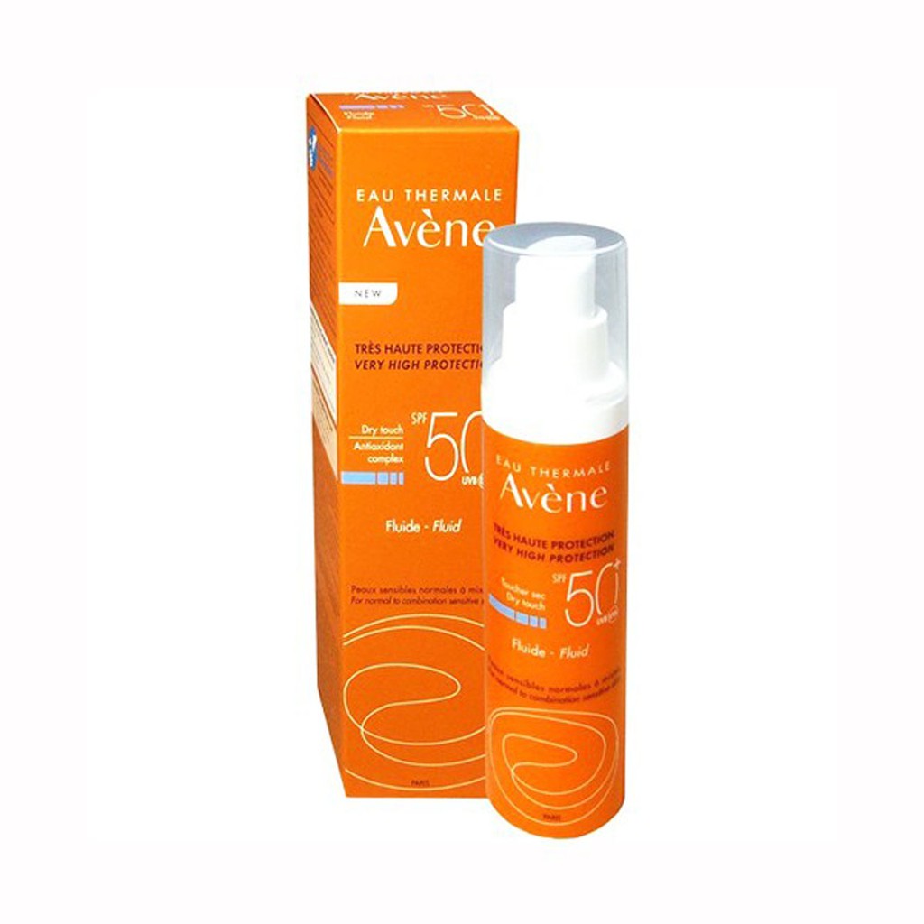 Kem Chống Nắng Avene Fluide, Cleanance SPF50 cho da dầu, khô, nhạy cảm 50ml